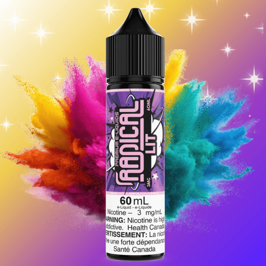 Lit by Radical E-liquid 60ml / 3mg Vape Superstore  Saskatchewan Canada
