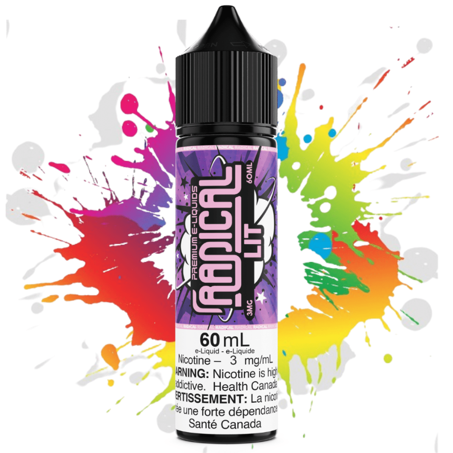Lit by Radical E-liquid 60ml / 3mg Vape Superstore  Saskatchewan Canada