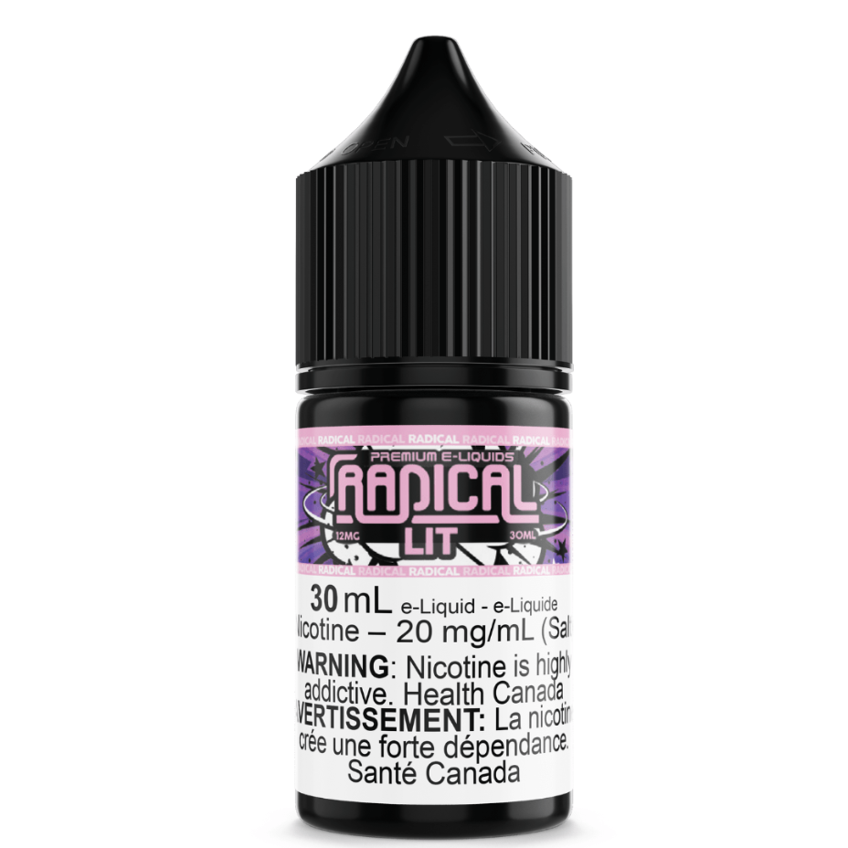 Lit Salt Nic by Radical E-liquid 30ml / 12mg Vape Superstore  Saskatchewan Canada