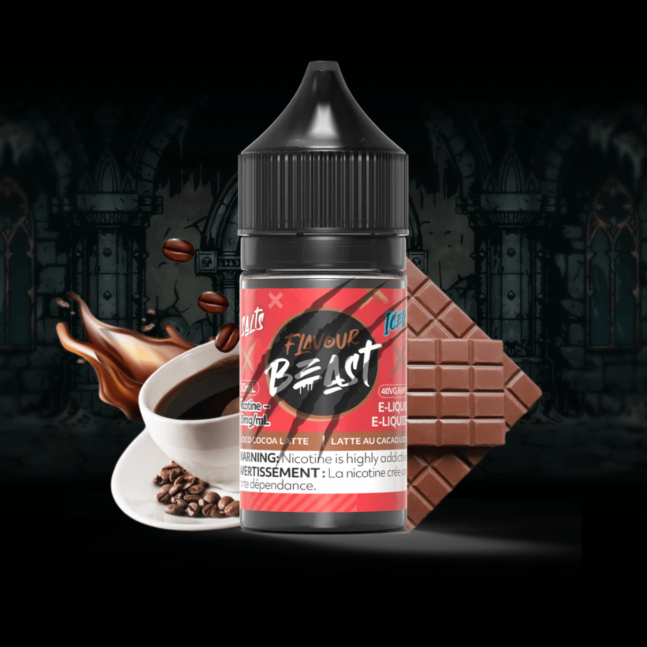 Loco Cocoa Latte Iced Salts by Flavour Beast E-Liquid 30ml / 20mg Vape Superstore  Saskatchewan Canada