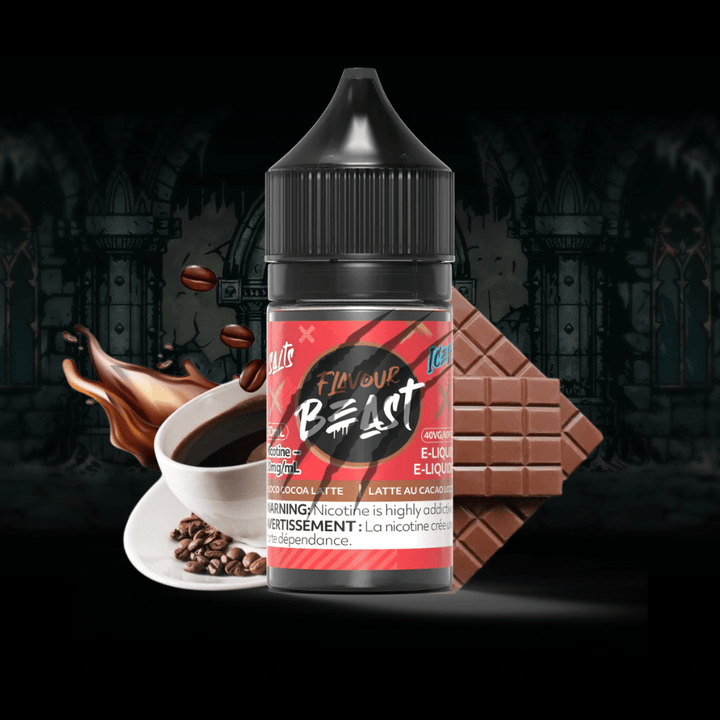 Loco Cocoa Latte Iced Salts by Flavour Beast E-Liquid 30ml / 20mg Vape Superstore  Saskatchewan Canada