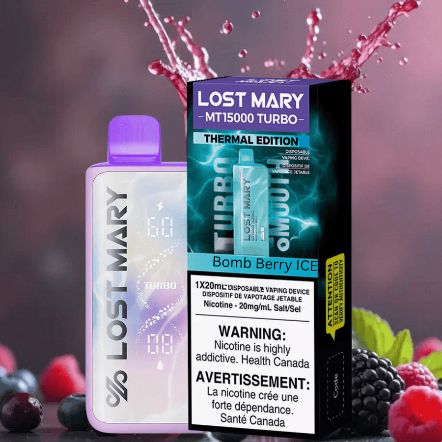 Lost Mary MT50K Turbo Disposable Vape-Berry Bomb Ice Vape Superstore  Saskatchewan Canada