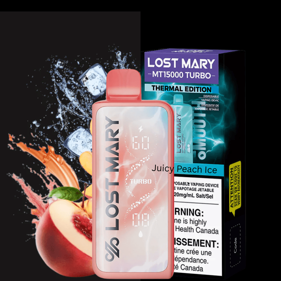 Lost Mary MT50K Turbo Disposable Vape-Juicy Peach Ice Vape Superstore  Saskatchewan Canada
