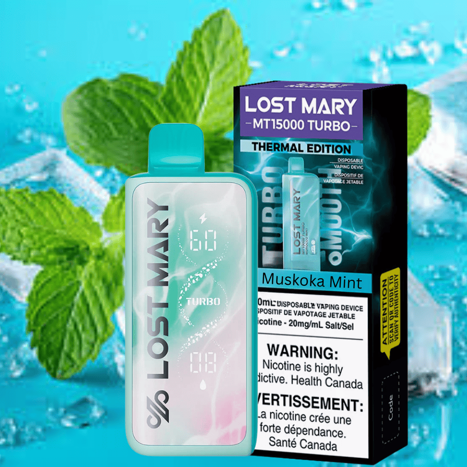 Lost Mary MT50K Turbo Disposable Vape-Muskoka Mint Vape Superstore  Saskatchewan Canada