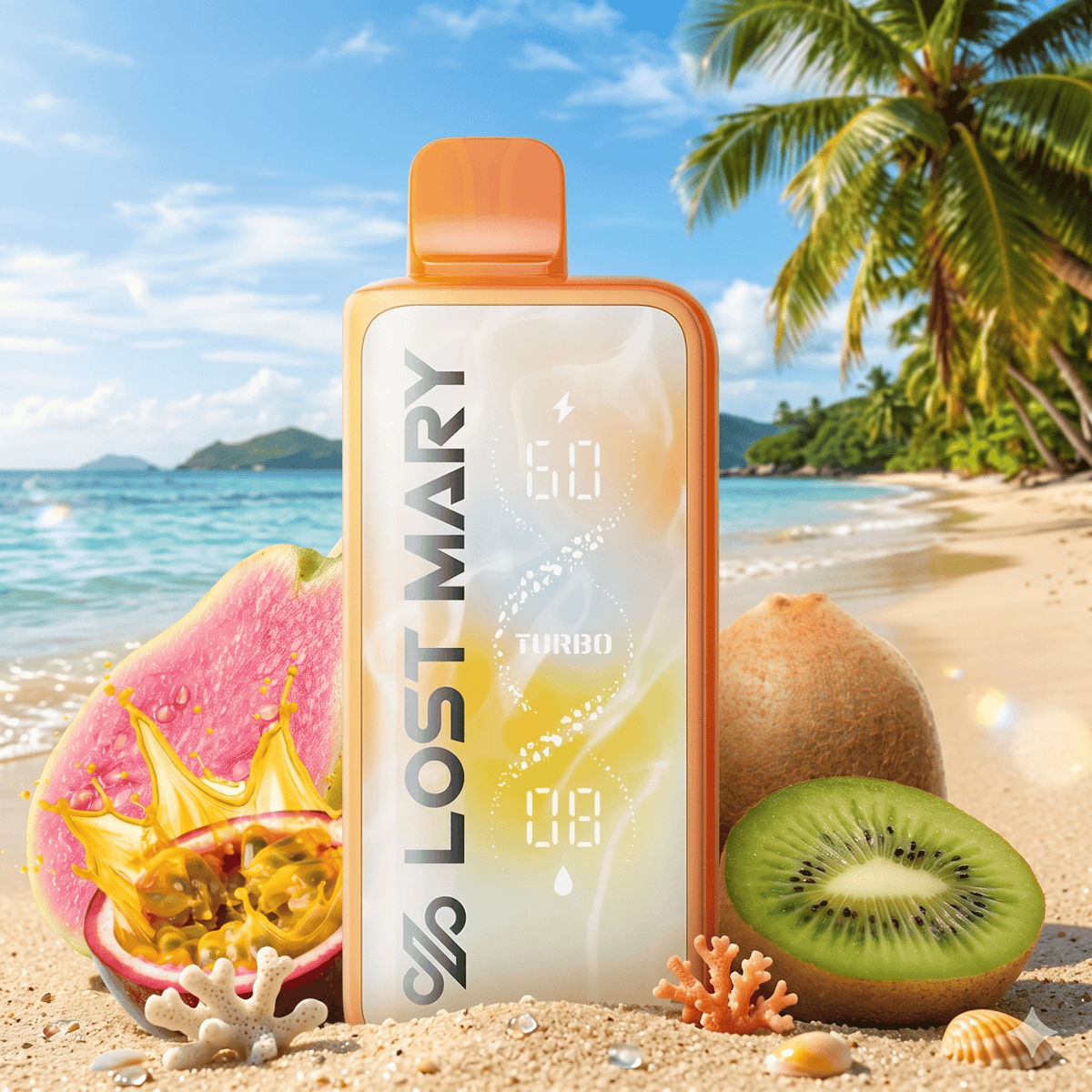 Lost Mary MT50K Turbo Disposable Vape-Tropical Frost 20mL / 50000 Puffs / 20mg Vape Superstore  Saskatchewan Canada