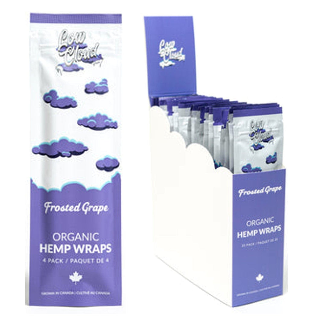 Low Cloud Organic Hemp Blunt Wraps-Frosted Grape Vape Superstore  Saskatchewan Canada