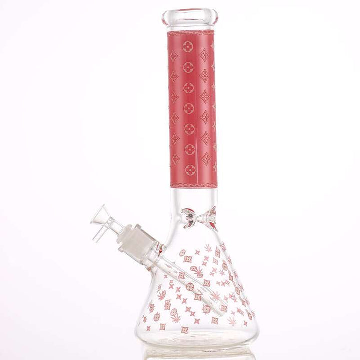 LV Pattern 7mm Beaker Bong-Glow In The Dark-14.5" 7mm / Red Vape Superstore  Saskatchewan Canada