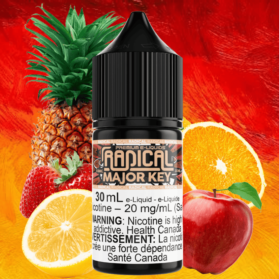 Major Key Salt Nic by Radical E-liquid 30ml / 12mg Vape Superstore  Saskatchewan Canada