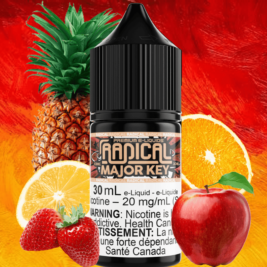 Major Key Salt Nic by Radical E-liquid 30ml / 12mg Vape Superstore  Saskatchewan Canada