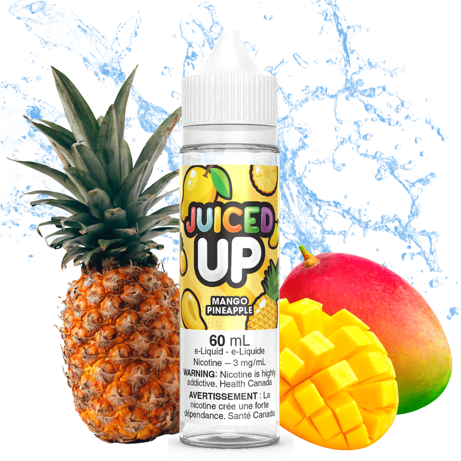 Mango Pineapple by Juiced Up E-Liquid 3mg Vapexcape Vape and Bong Shop Regina Saskatchewan