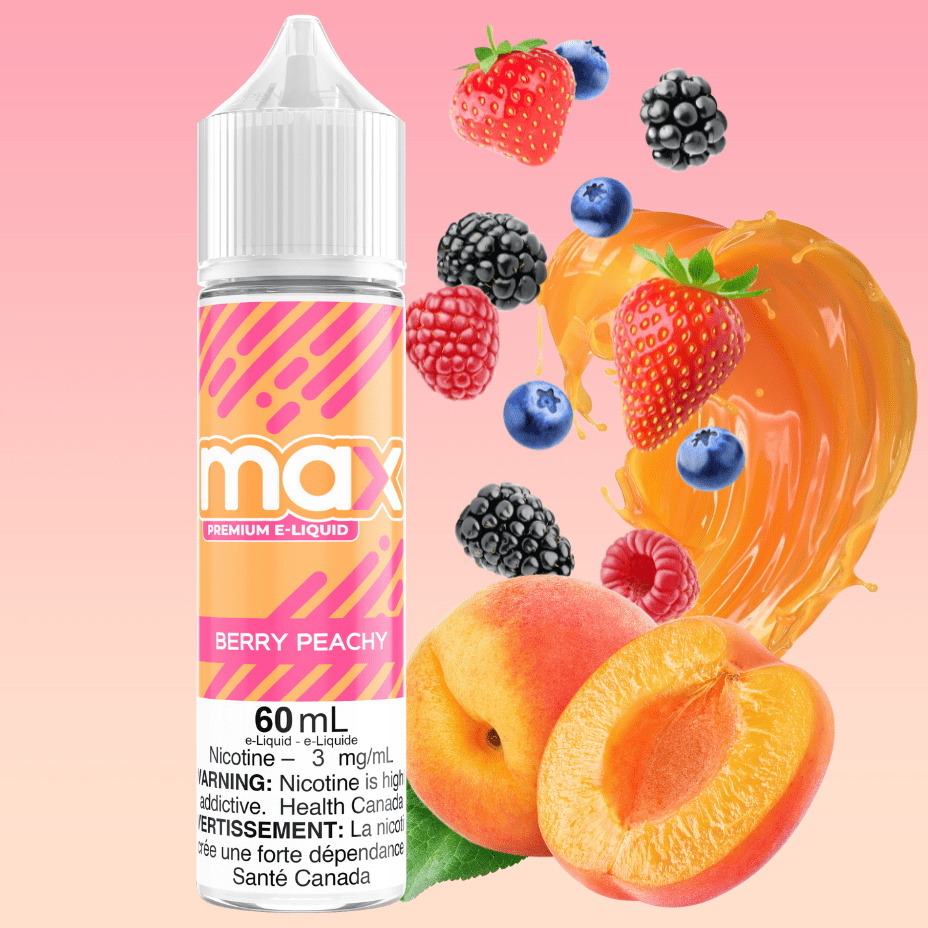 Max E-Liquid - Berry Peachy Vape Superstore  Saskatchewan Canada