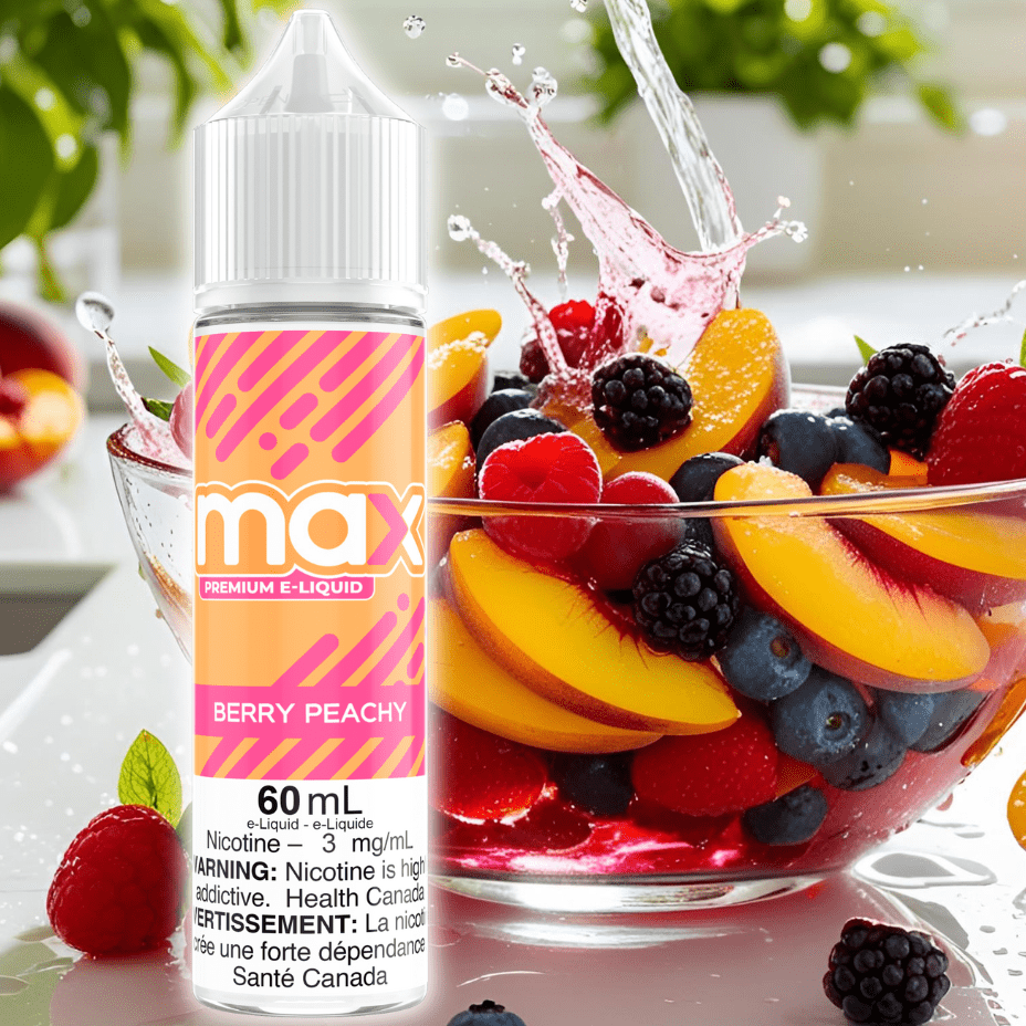Max E-Liquid - Berry Peachy Vape Superstore  Saskatchewan Canada