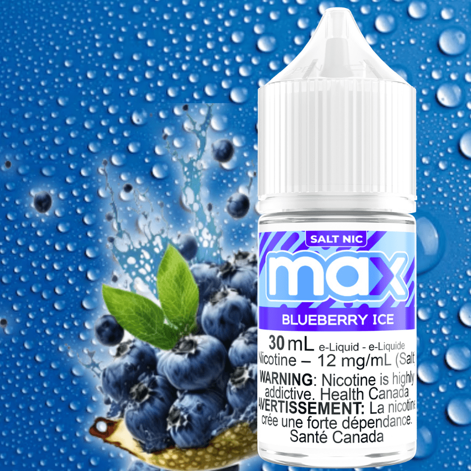 Max E-Liquid - Blueberry Ice Salt 30ml / 12mg Vape Superstore  Saskatchewan Canada