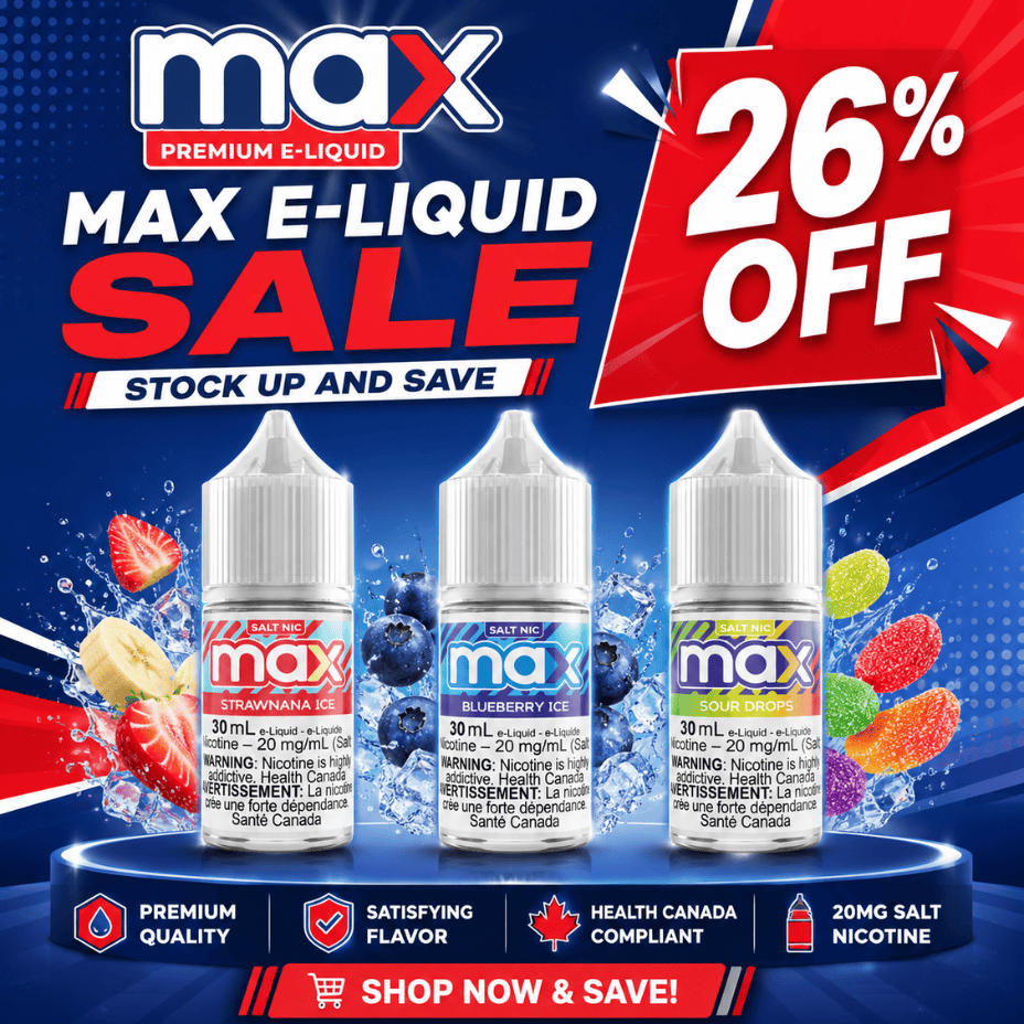 Max E-Liquid - Blueberry Ice Salt Vape Superstore  Saskatchewan Canada