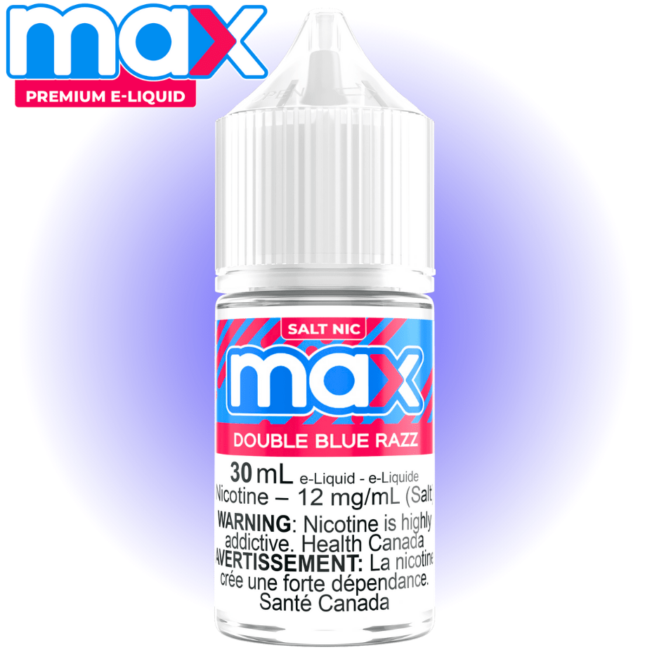 Max E-Liquid - Double Blue Razz Salt 30ml / 12mg Vape Superstore  Saskatchewan Canada