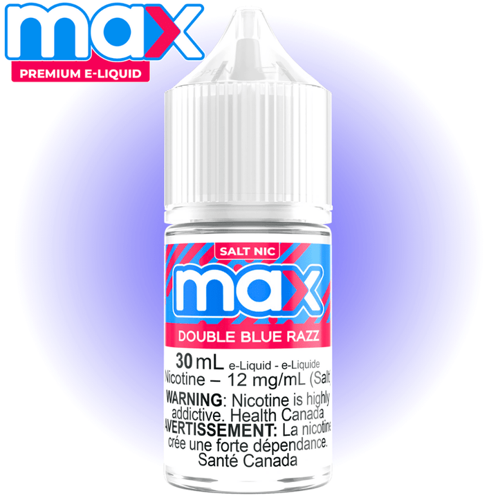 Max E-Liquid - Double Blue Razz Salt 30ml / 12mg Vape Superstore  Saskatchewan Canada