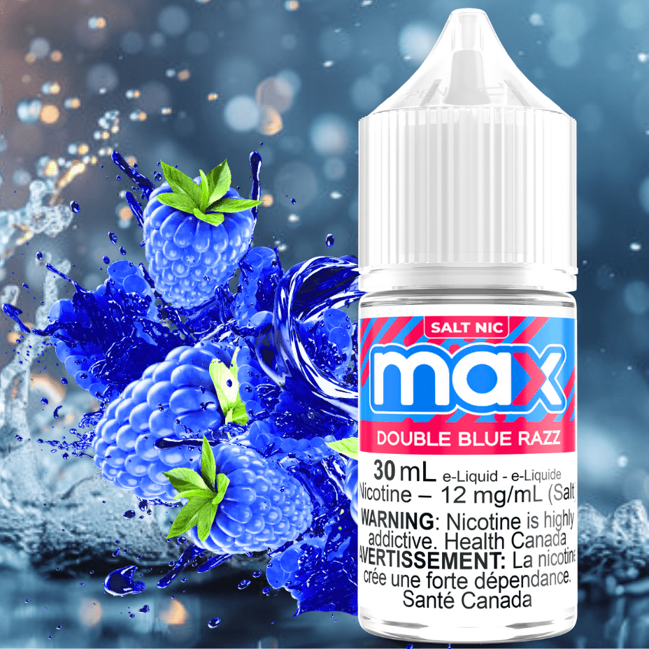 Max E-Liquid - Double Blue Razz Salt Vape Superstore  Saskatchewan Canada