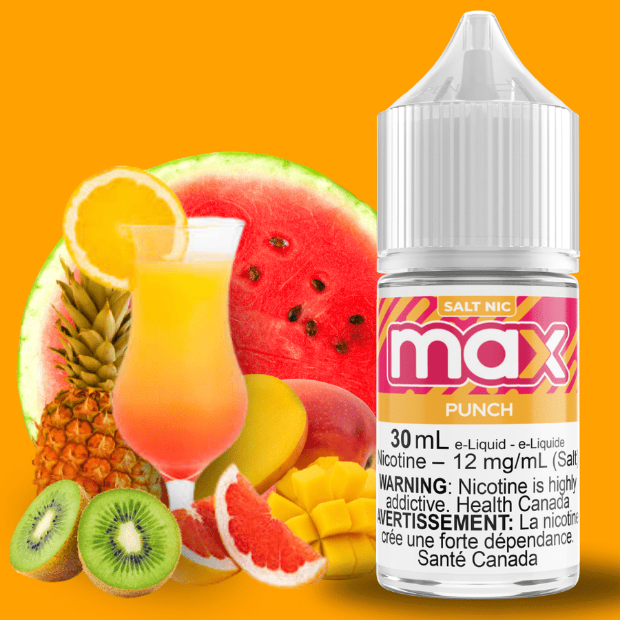 Max E-Liquid - Punch Salt 30ml / 12mg Vape Superstore  Saskatchewan Canada