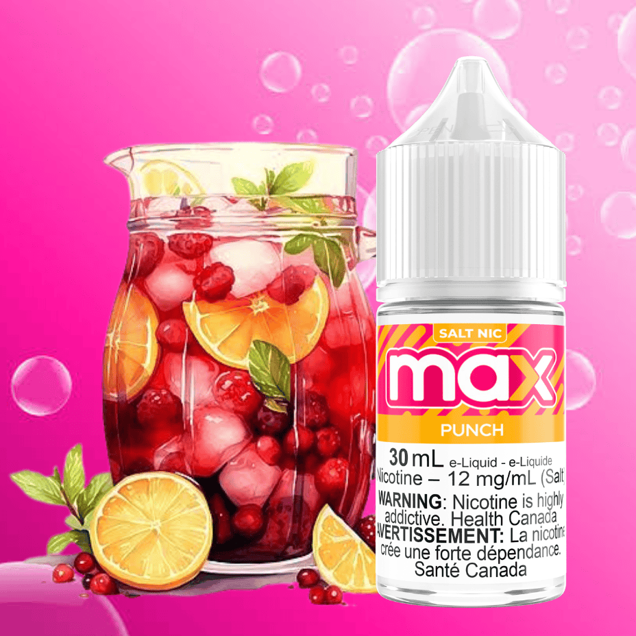 Max E-Liquid - Punch Salt Vape Superstore  Saskatchewan Canada