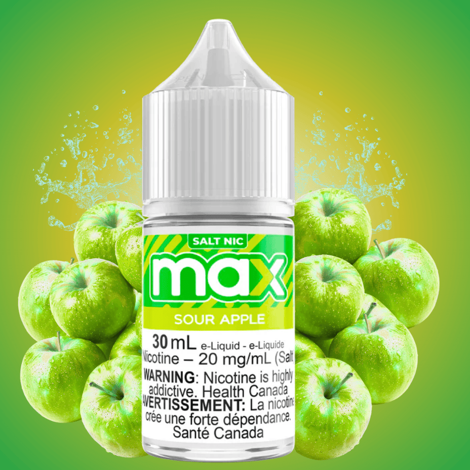 Max E-Liquid - Sour Apple Salt 30mL / 12mg Vape Superstore  Saskatchewan Canada