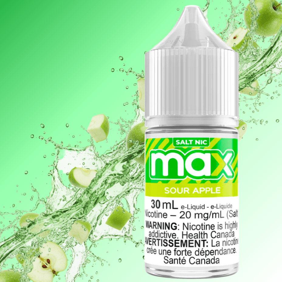 Max E-Liquid - Sour Apple Salt Vapexcape Vape SuperStore-Vape & Bong Shop