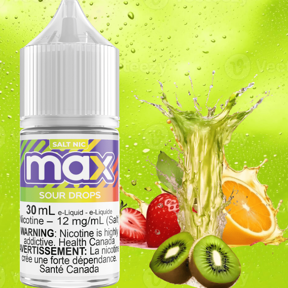 Max E-Liquid - Sour Drops Salt 30ml / 12mg Vape Superstore  Saskatchewan Canada