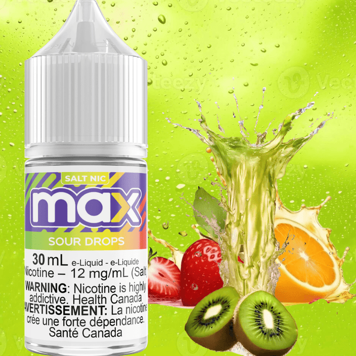Max E-Liquid - Sour Drops Salt 30ml / 12mg Vape Superstore  Saskatchewan Canada