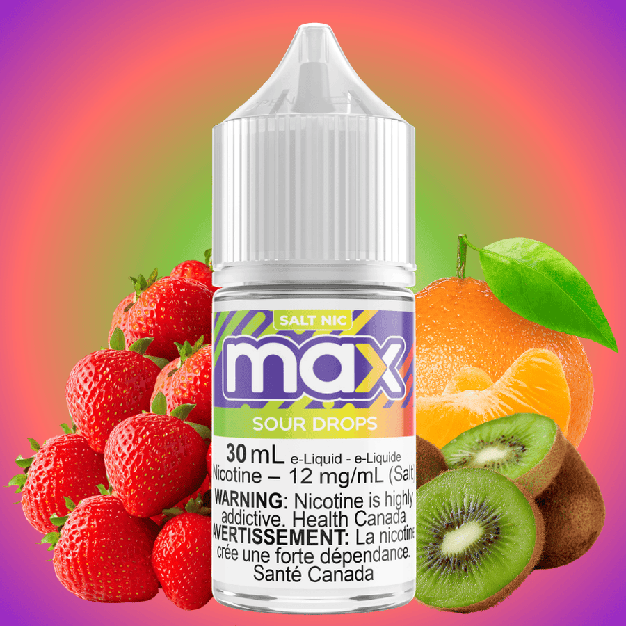 Max E-Liquid - Sour Drops Salt 30mL / 12mg Vape Superstore  Saskatchewan Canada