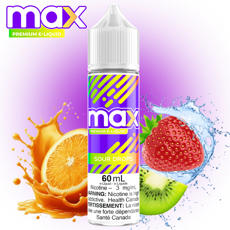 Max E-Liquid - Sour Drops Vape Superstore  Saskatchewan Canada