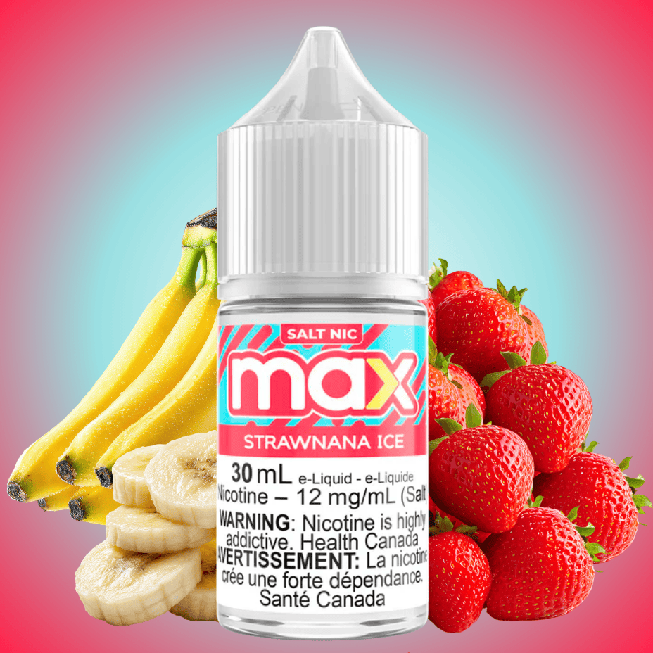 Max E-Liquid - Strawnana Ice Salt 30mL / 12mg Vape Superstore  Saskatchewan Canada