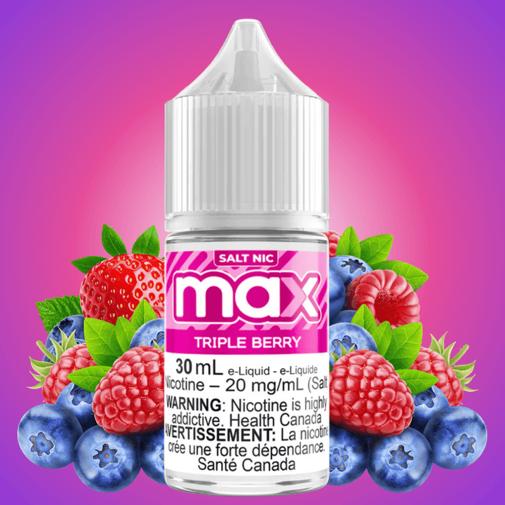 Max E-Liquid - Triple Berry Salt 30mL / 12mg Vape Superstore  Saskatchewan Canada