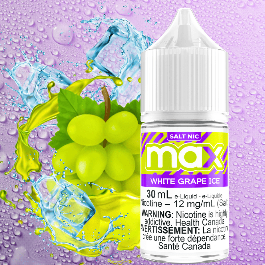 Max E-Liquid - White Grape Ice Salt 30mL / 12mg Vape Superstore  Saskatchewan Canada