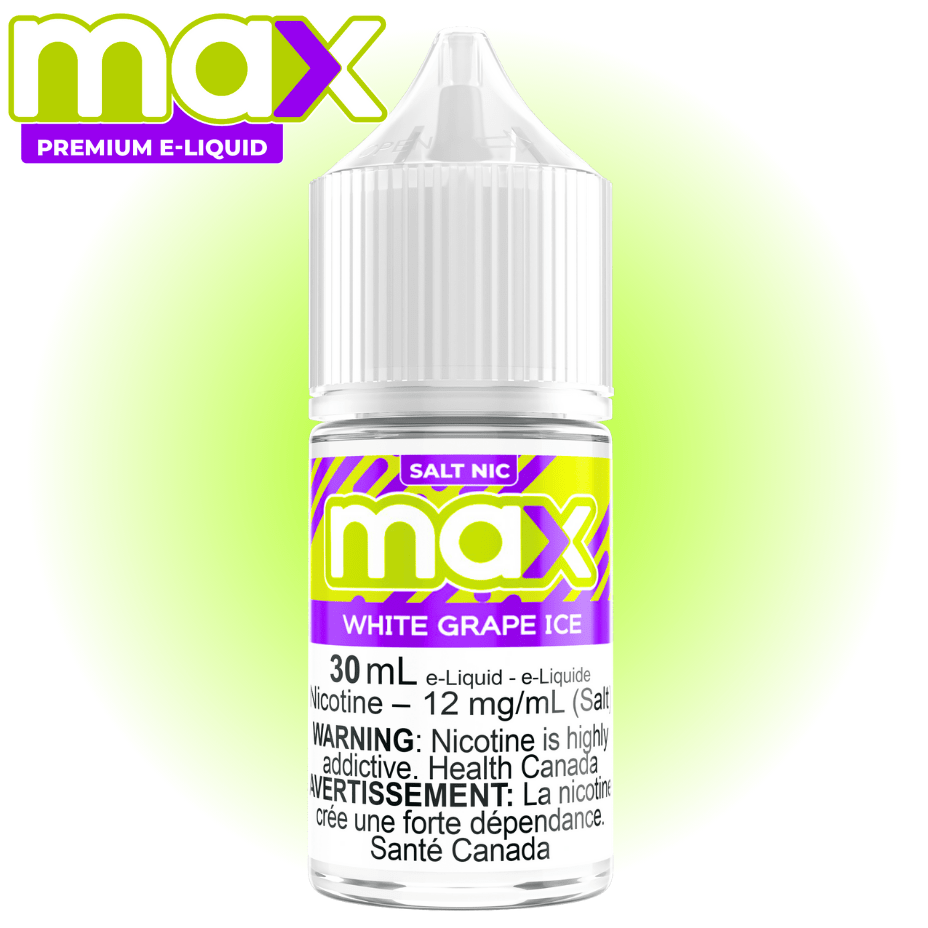 Max E-Liquid - White Grape Ice Salt Vape Superstore  Saskatchewan Canada