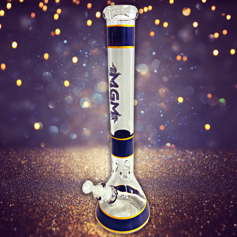 MGM Glass 7mm Banded Logo Beaker Bong-18" 7mm / Orange Vape Superstore  Saskatchewan Canada