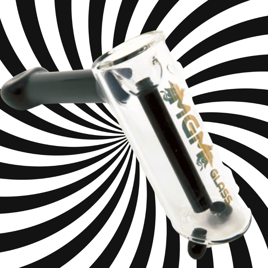 MGM Glass Hammer Style Bubbler Black Vape Superstore  Saskatchewan Canada