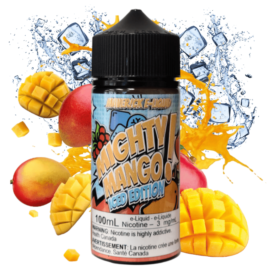 Mighty Mango Iced par Maverick E-Liquide-100ml-Regina VapeXcape Sask Vapexcape Vape SuperStore-Vape & Bong Shop Mighty Mango Iced par Maverick E-Liquide-100ml-Regina VapeXcape Sask Vapexcape Vape SuperStore-Vape & Bong Shop