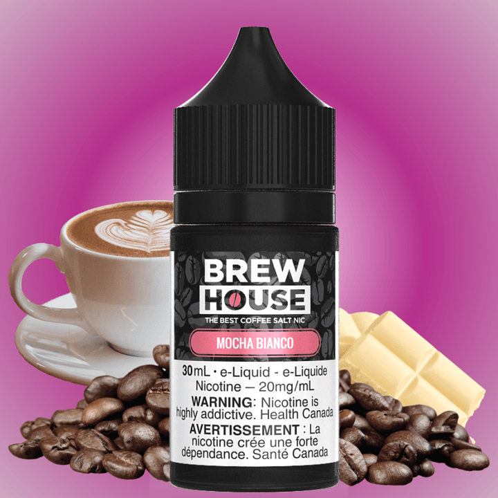 Mocha Bianco Salt by Brew House E-Liquid 30ml / 10mg Vape Superstore  Saskatchewan Canada