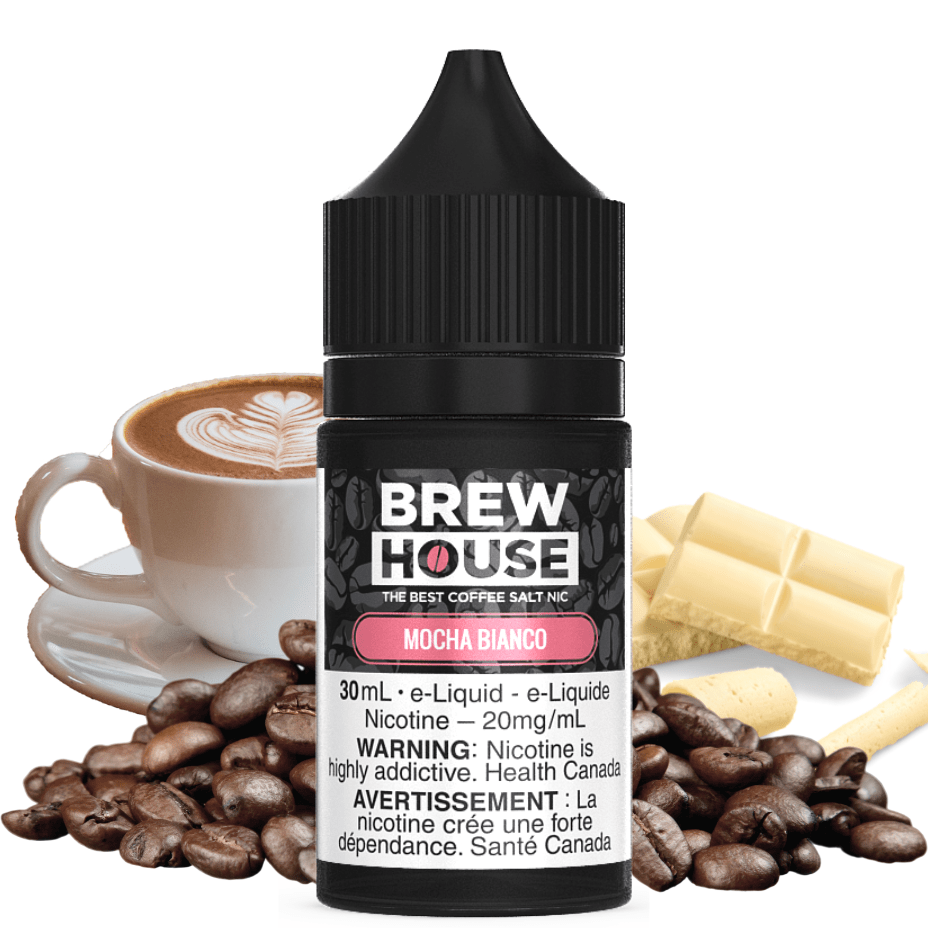 Mocha Bianco Salt by Brew House E-Liquid 30ml / 10mg Vape Superstore  Saskatchewan Canada