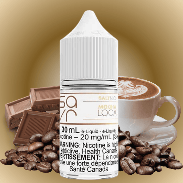 Mocha Loca Salt by Savr E-Liquid 30mL / 10mg Vape Superstore  Saskatchewan Canada