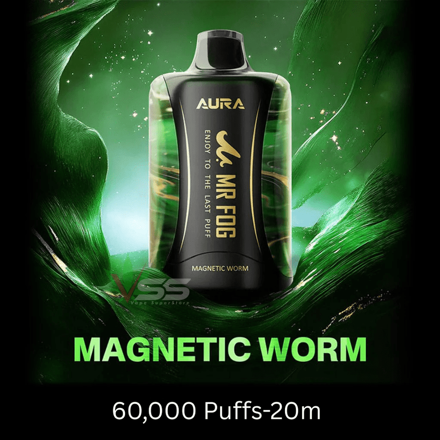 Mr Fog Aura 60k Disposable Vape - Magnetic Worm Vape Superstore  Saskatchewan Canada