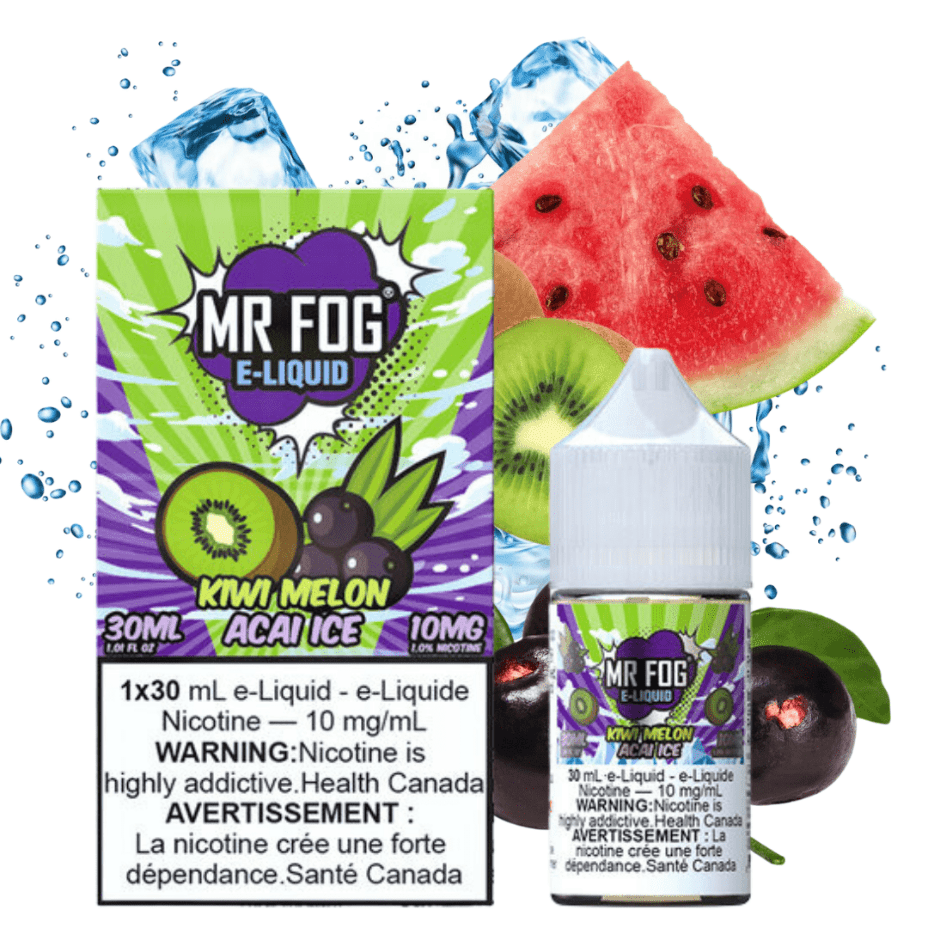 Mr. Fog Salt-Kiwi Melon Acai Ice-30ml 30ml / 20mg Vape Superstore  Saskatchewan Canada