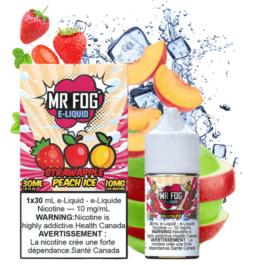 Mr. Fog Salt-StrawApple Peach Ice-30ml 30ml / 20mg Vape Superstore  Saskatchewan Canada