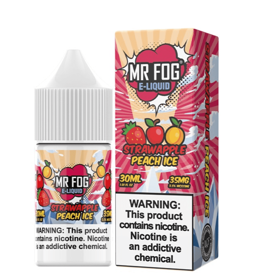 Mr. Fog Salt-StrawApple Peach Ice-30ml 30ml / 20mg Vape Superstore  Saskatchewan Canada