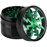 Mr. Kief Lightning Bolt 4-Piece Herb Grinder-63mm 63mm / Green Vape Superstore  Saskatchewan Canada