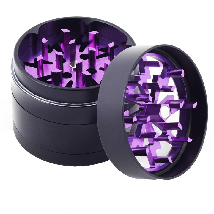Mr. Kief Lightning Bolt 4-Piece Herb Grinder-63mm 63mm / Purple Vape Superstore  Saskatchewan Canada
