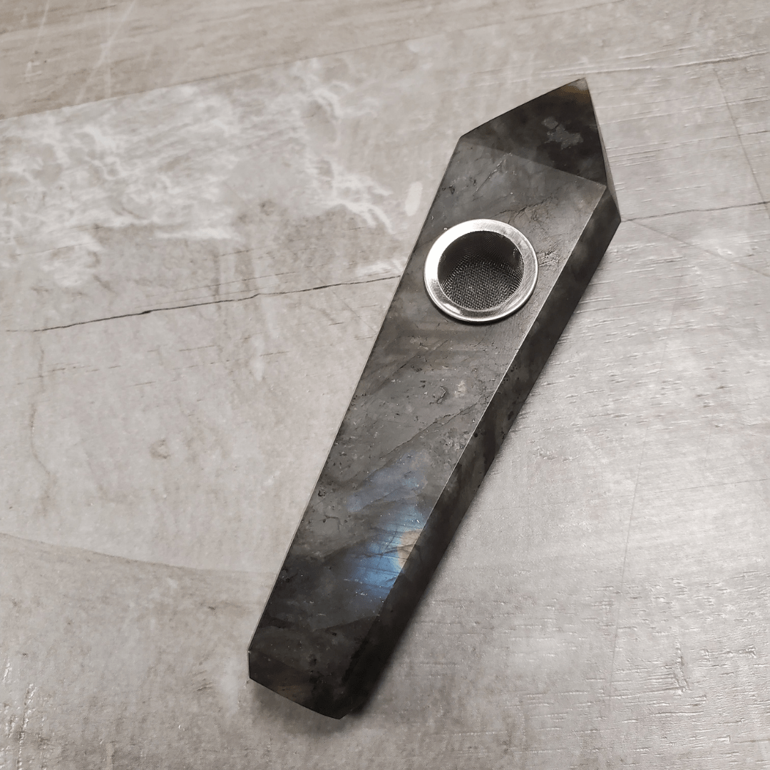 Natural Crystal Hand Pipes Labradorite Vape Superstore  Saskatchewan Canada