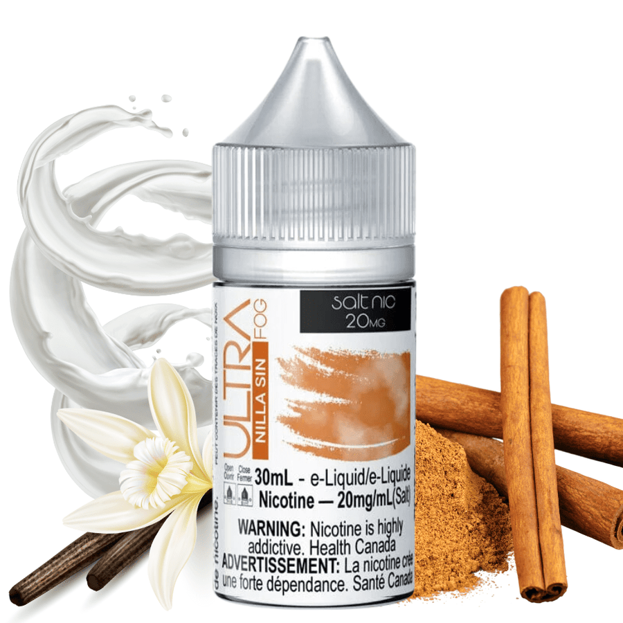 Nilla Sin Salt by Ultra E-Liquid 10mg / 30mL Vape Superstore  Saskatchewan Canada