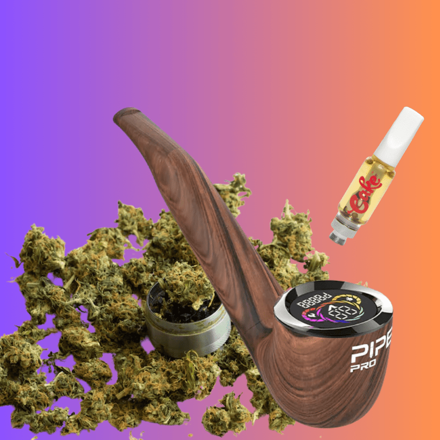 Nova Pipe Pro 510 Thread Battery Dark Wood Vapexcape Vape and Bong Shop Regina Saskatchewan
