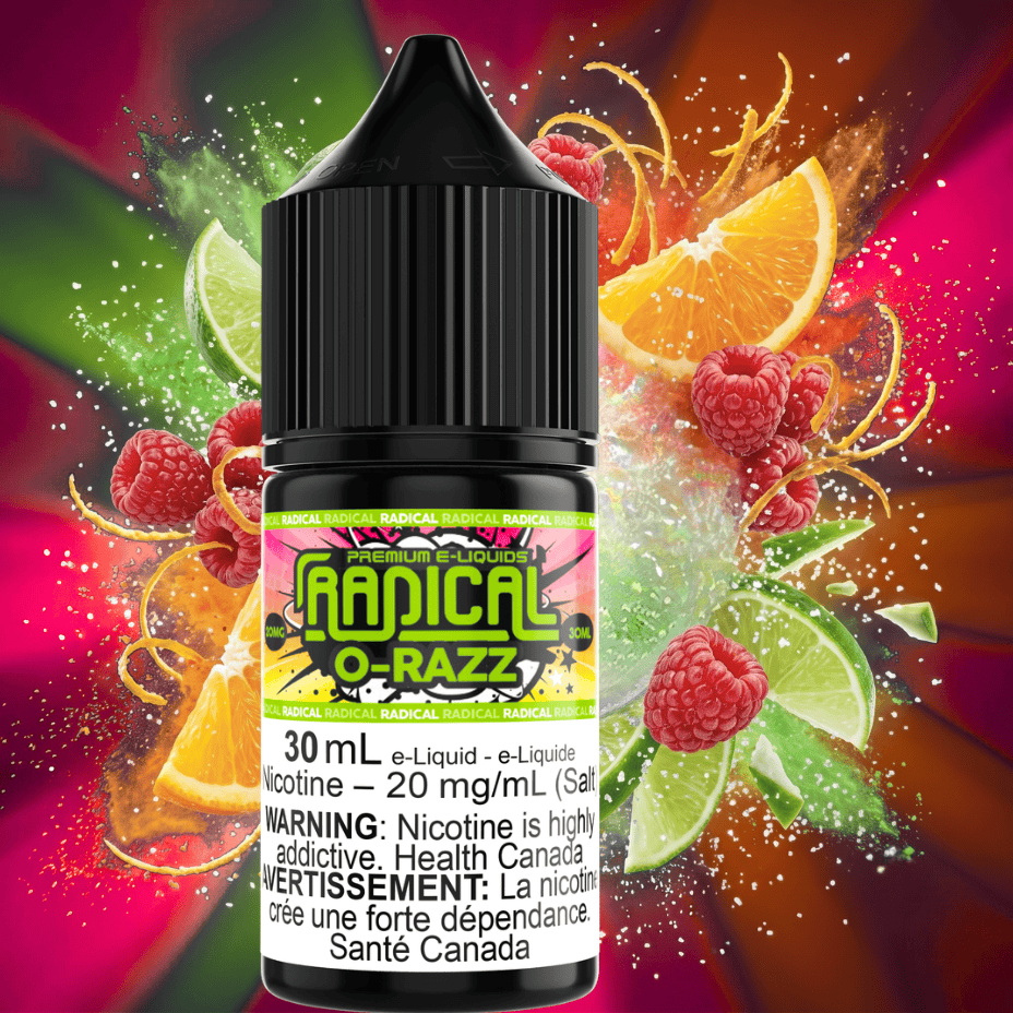 O-Razz Salt Nic by Radical E-liquid 30mL / 12mg Vape Superstore  Saskatchewan Canada