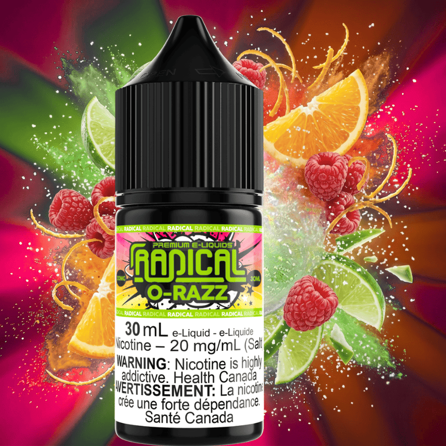 O-Razz Salt Nic by Radical E-liquid 30mL / 12mg Vape Superstore  Saskatchewan Canada